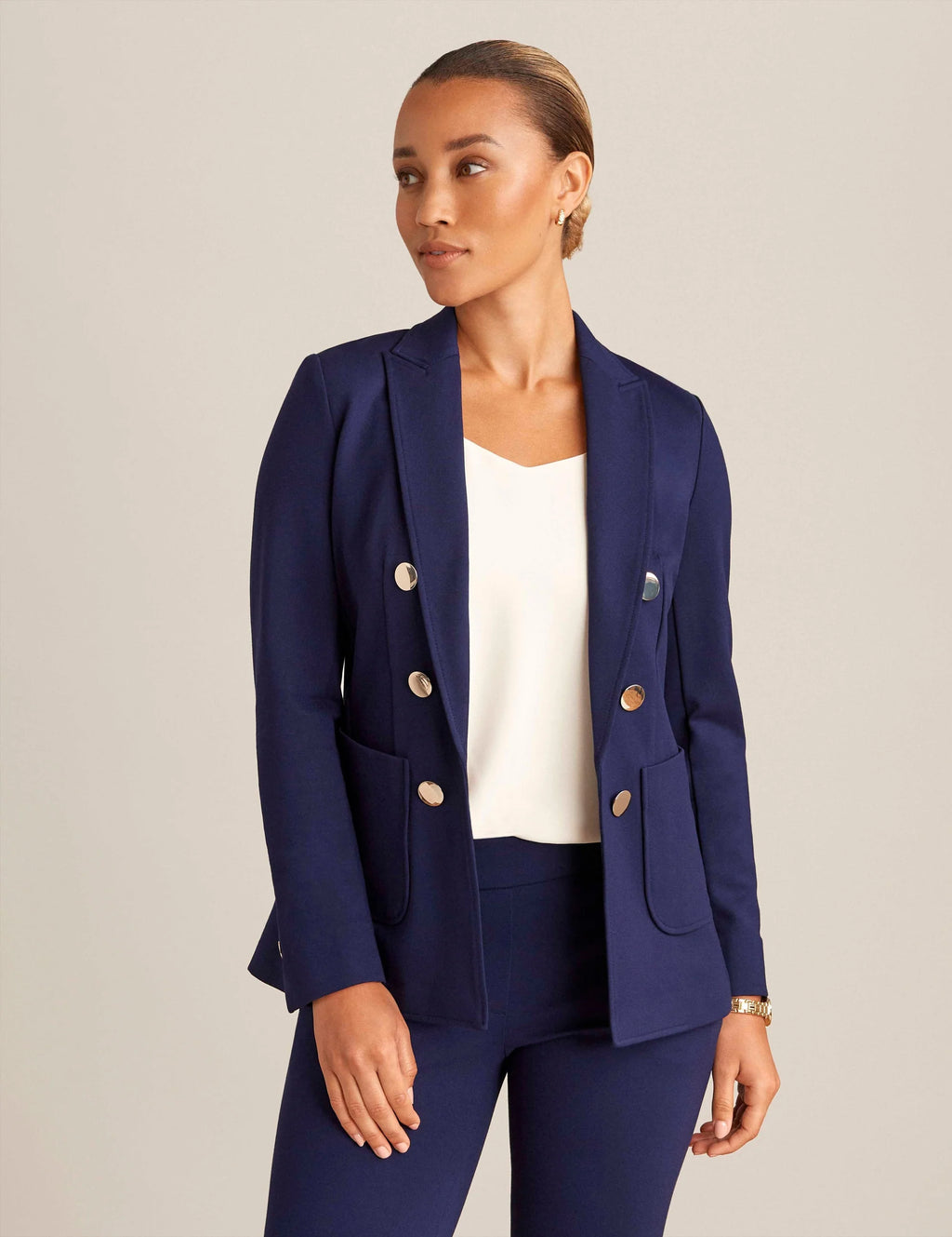 Saco Azul Elegante para Mujer