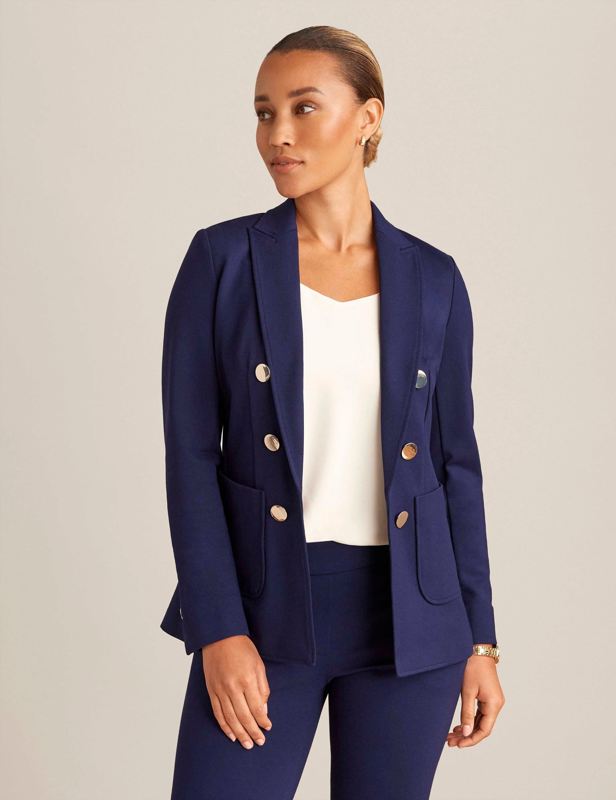 Saco Azul Elegante para Mujer