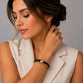 Pulsera Rígida Baño en Rodio