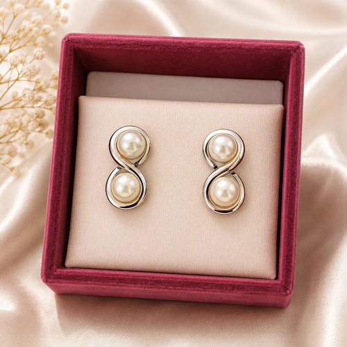 Aretes plateados