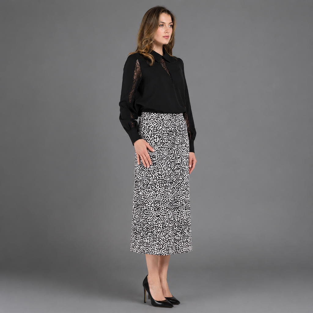 Enagua Animal Print Elegante