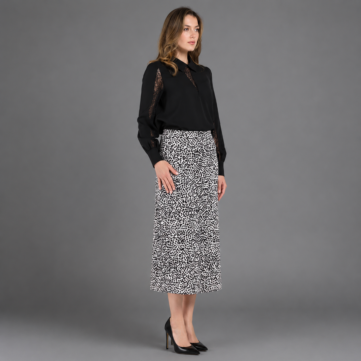 Enagua Animal Print Elegante
