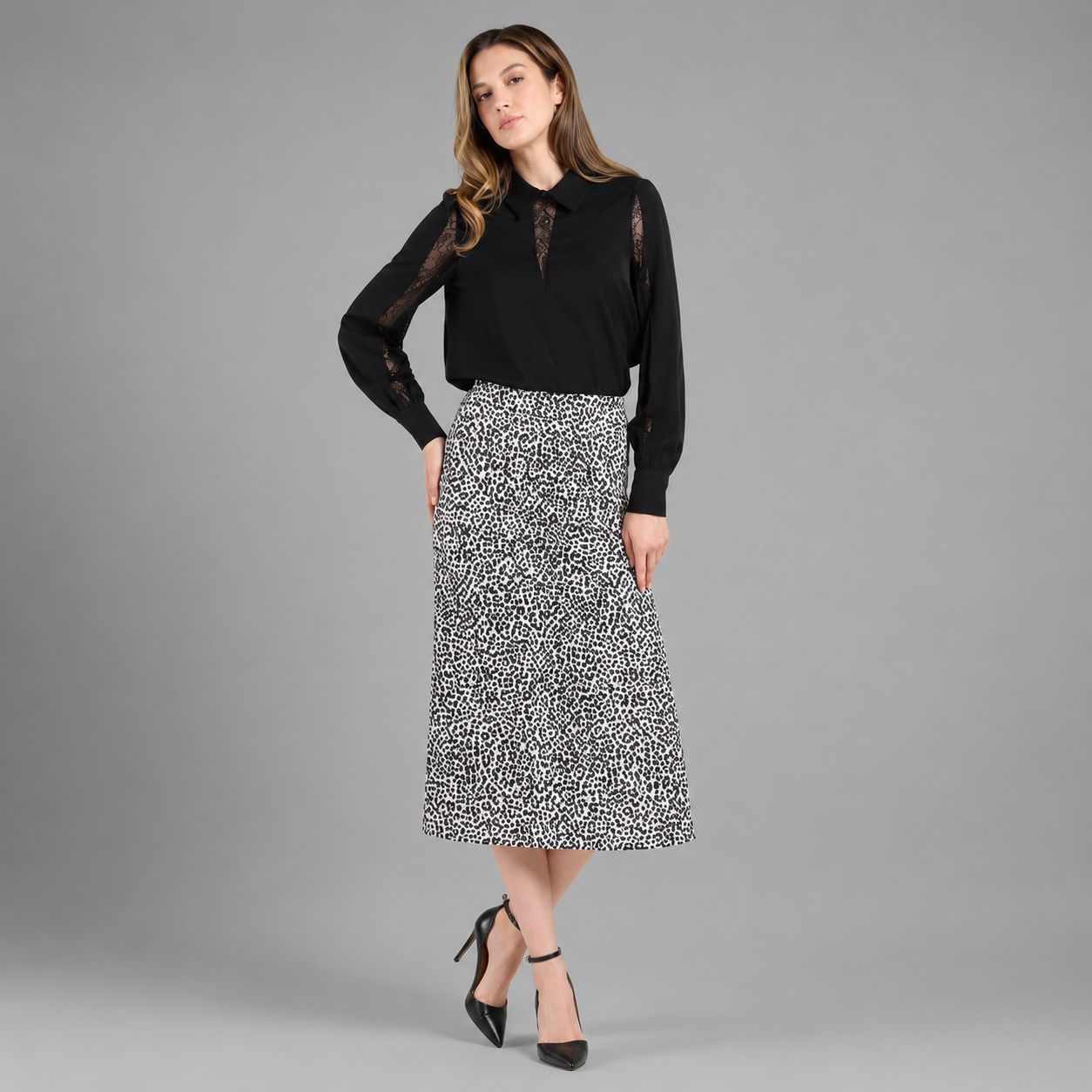 Enagua Animal Print Elegante