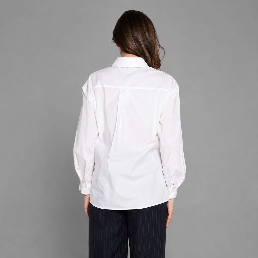 Blusa Blanca Premium con Detalles
