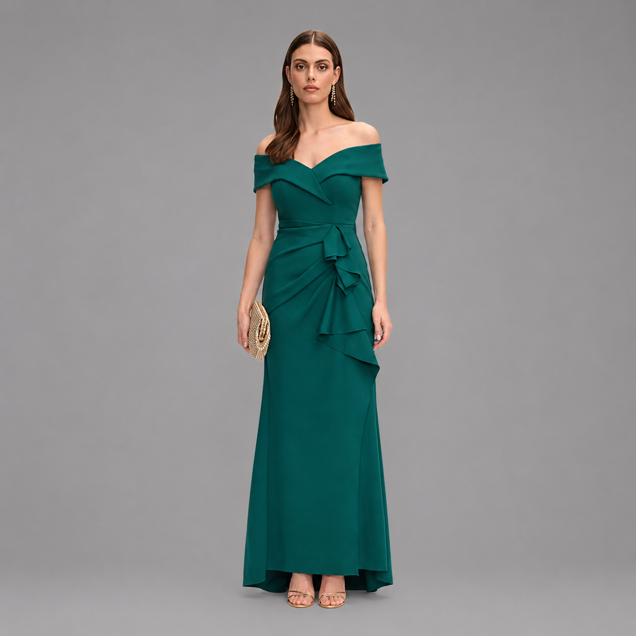 Vestido de Gala Verde Esmeralda