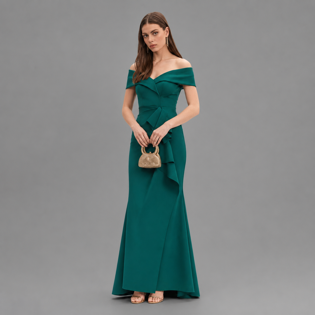 Vestido de Gala Verde Esmeralda