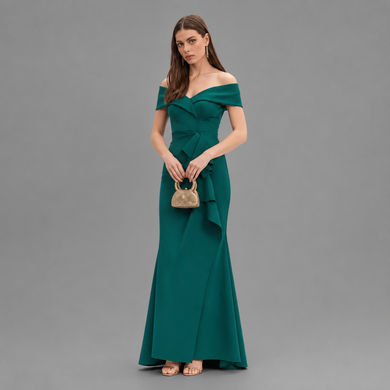 Vestido de Gala Verde Esmeralda