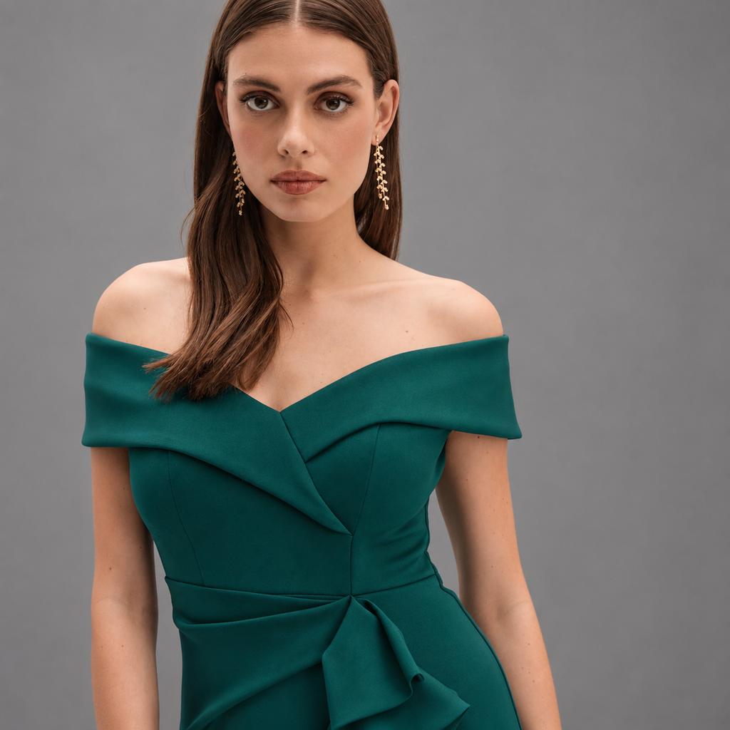 Vestido de Gala Verde Esmeralda