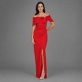 Vestido de Gala Fucsia Asimétrico