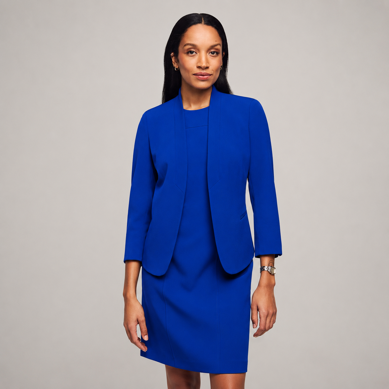 Conjunto ejecutivo con vestido