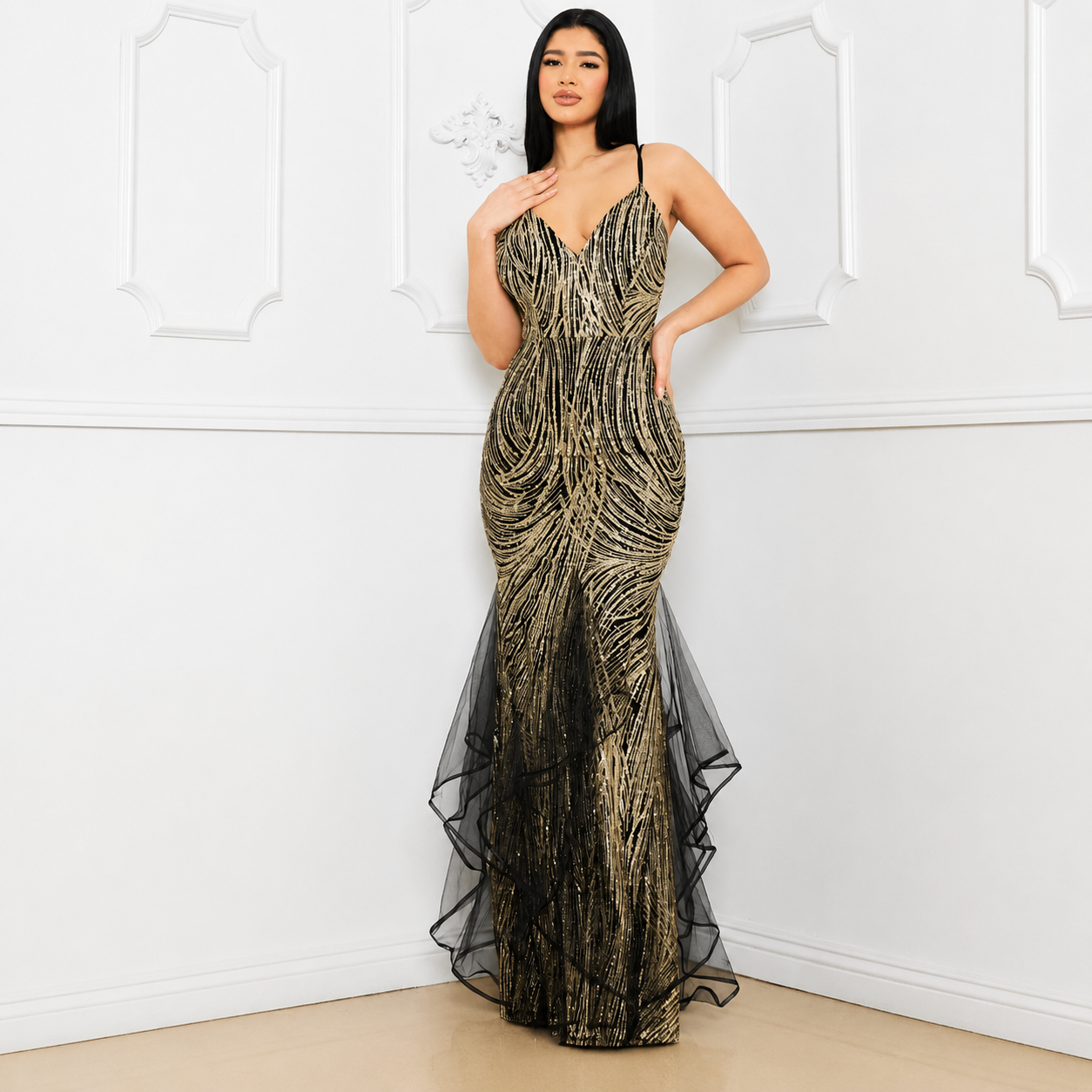 Vestido de Fiesta Totalmente en Lentejuela