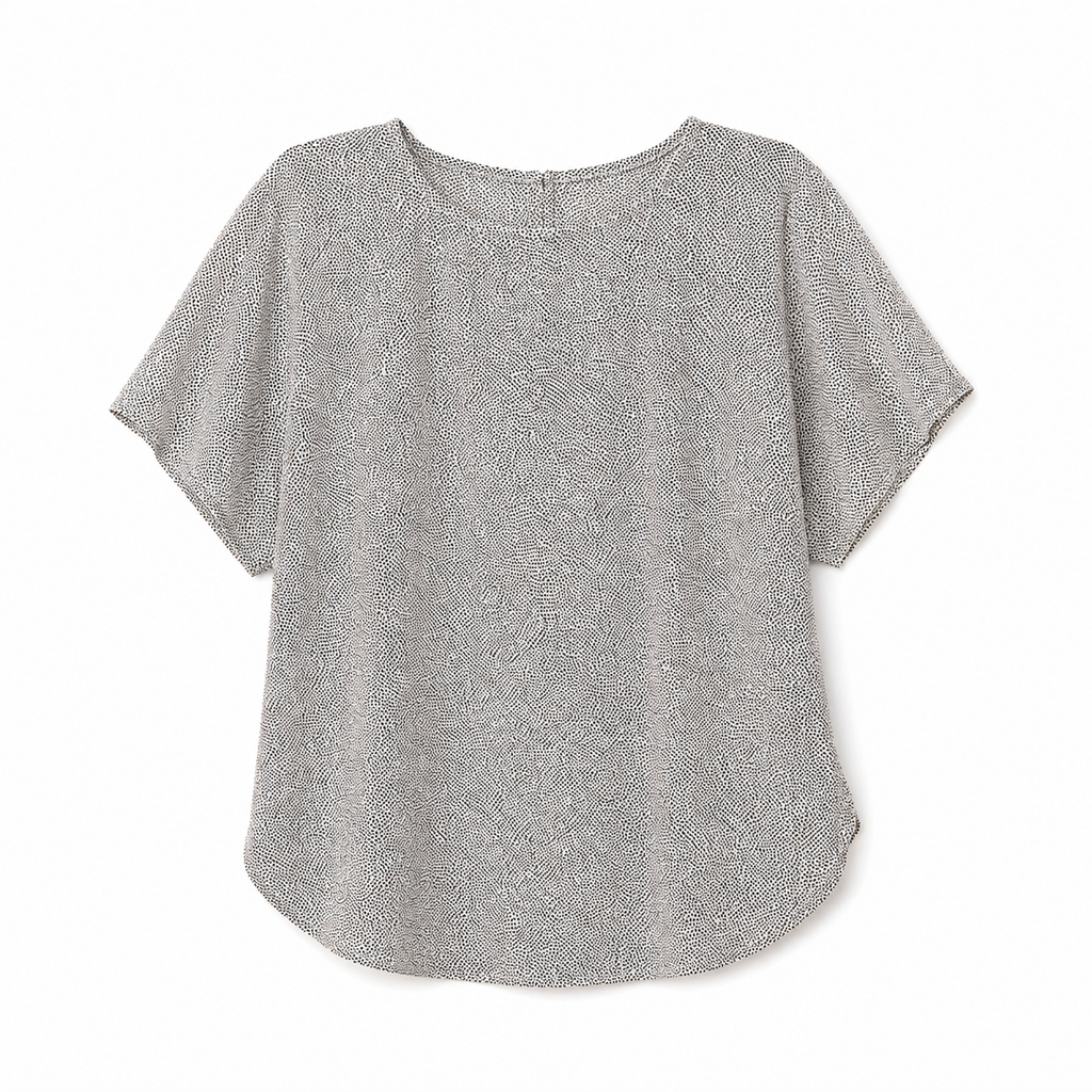 Blusa Casual Gris Perla