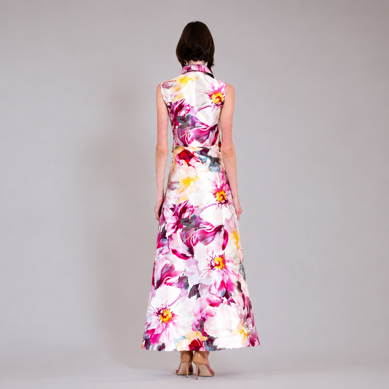Vestido largo estampado