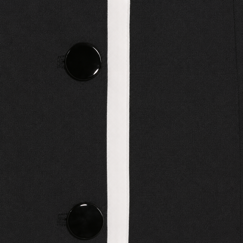 Conjunto Chaleco y Pantalón Blanco con Negro