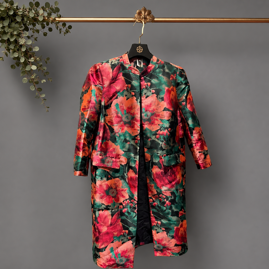 Conjunto de vestido y gabardina