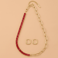 Juego de collar y arete