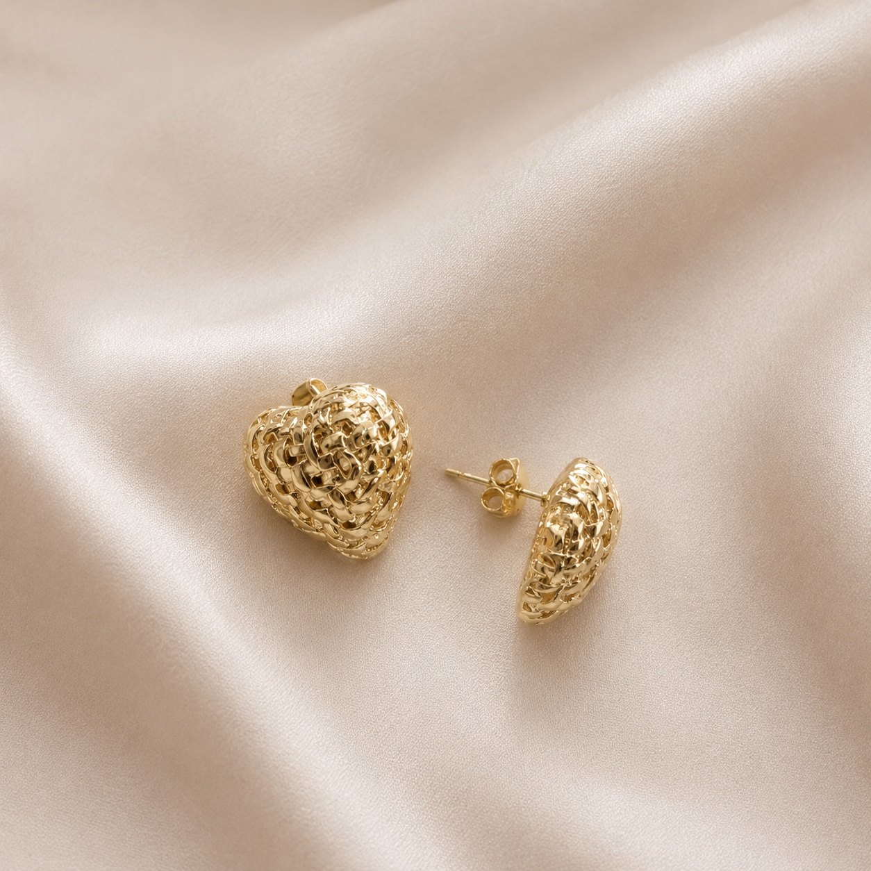 Juego de arete y cadena