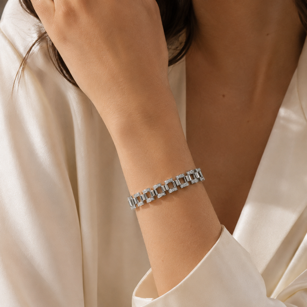Pulsera plateada