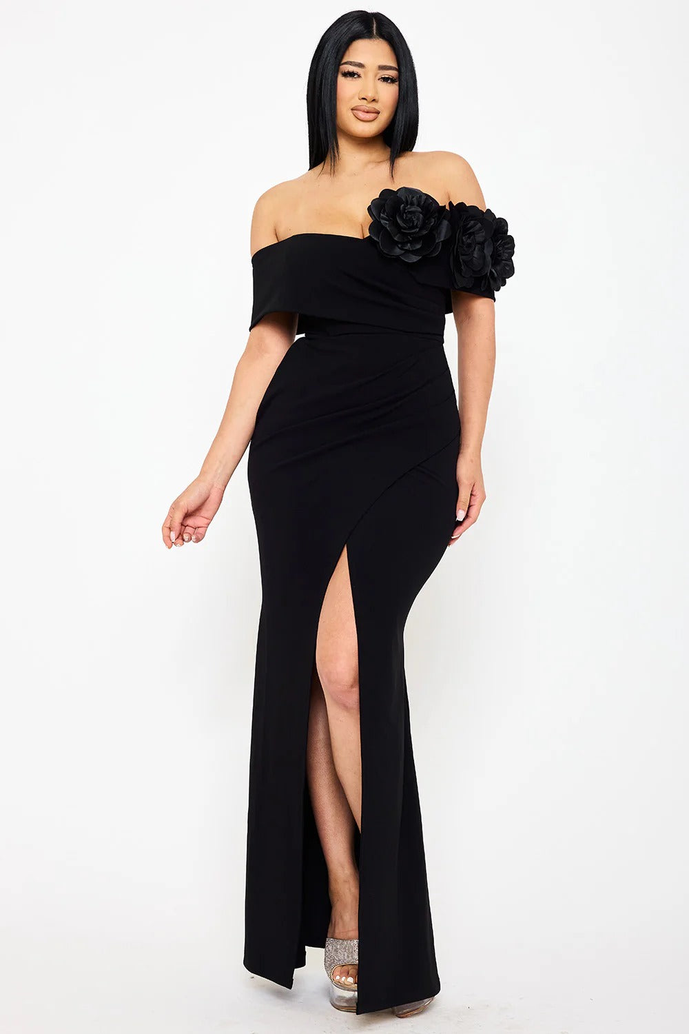 Vestido Largo de Fiesta en Negro