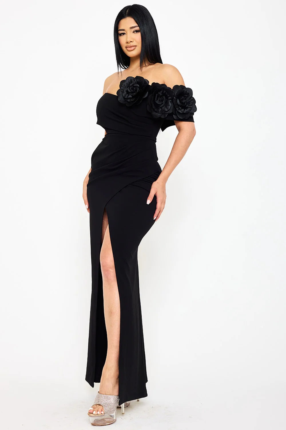 Vestido Largo de Fiesta en Negro