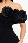 Vestido Largo de Fiesta en Negro
