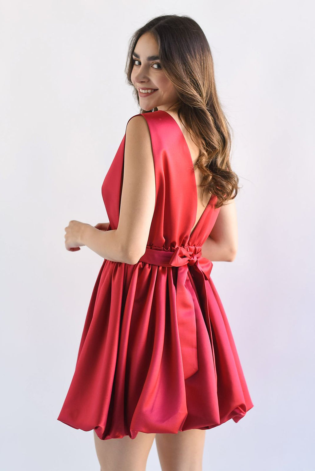 Vestido Corto Rojo Elegante