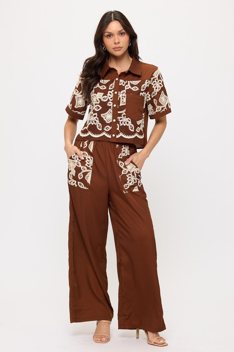 Conjunto Elegante de Dos Piezas