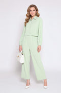 Conjunto Verde Menta con Blusa y Pantalón