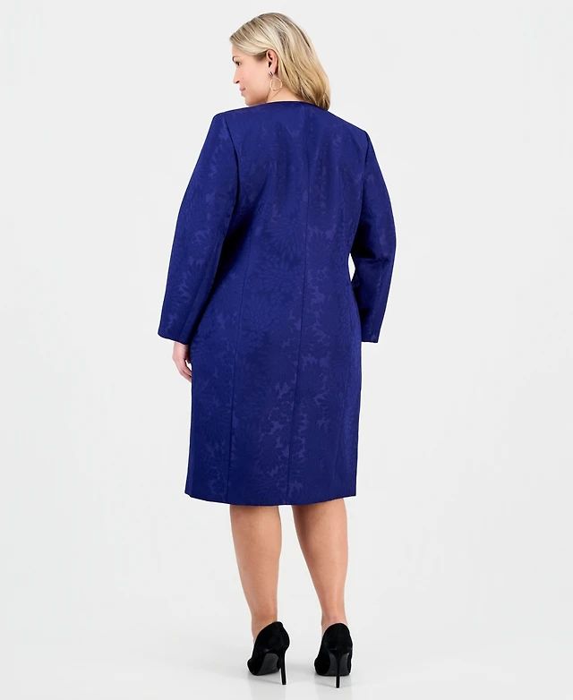 Conjunto de Vestido y Gabardina Elegante